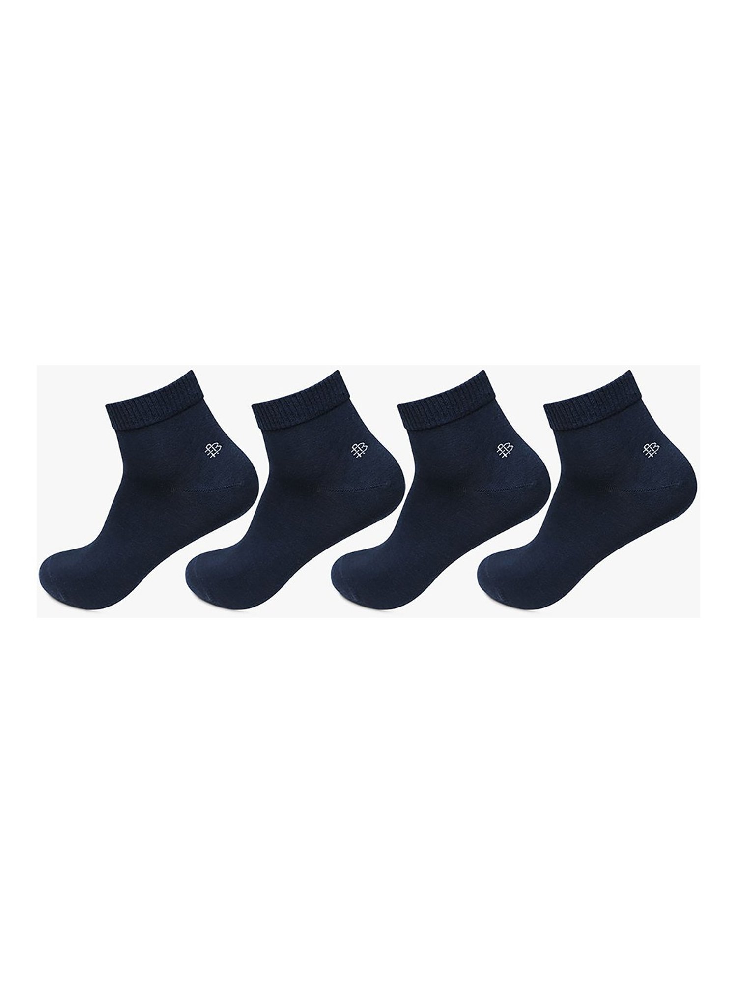 Bonjour Navy Socks - Pack of 4