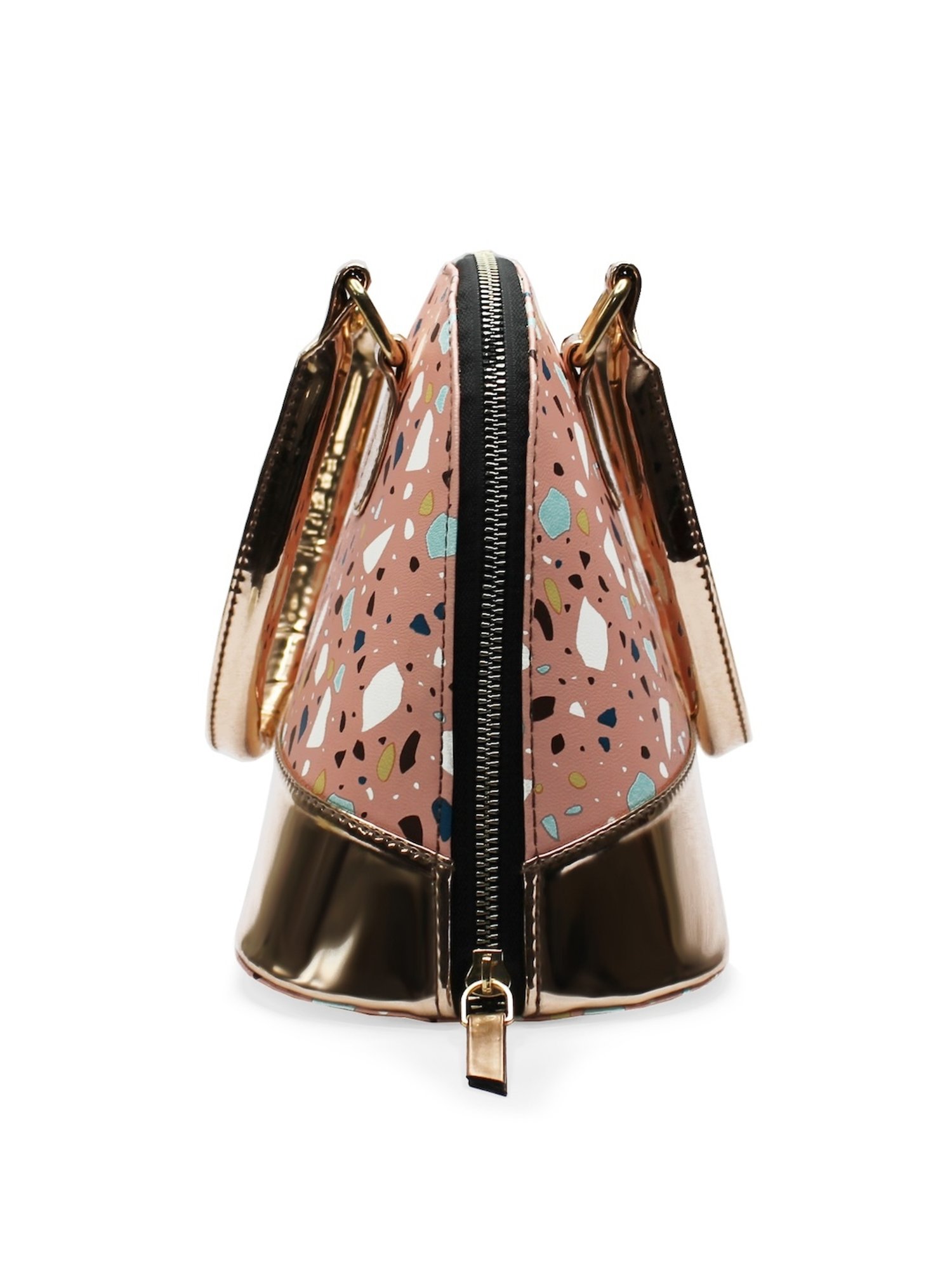 Modern Myth Pink Printed Medium Handbag