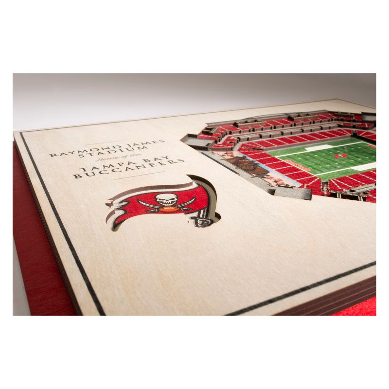 NFL Tampa Bay Buccaneers 5-Layer Stadiumviews 3D Wall Art