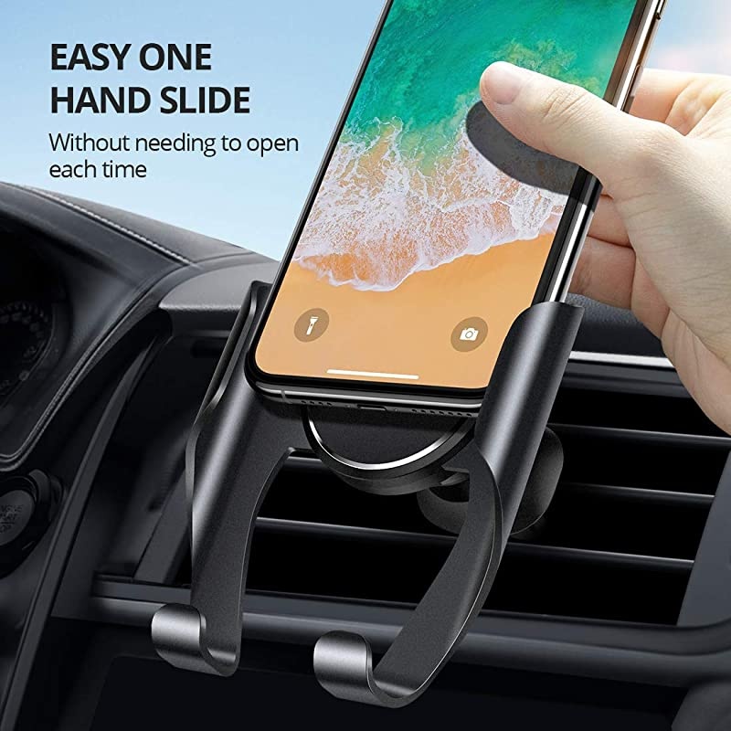 Car Phone Mount, Air Vent Phone Holder for Car, Handsfree Cell Phone Car Mount Fit for iPhone 12 Pro Max Mini SE 11 Pro Max XR Xs Max Xs X 8 7