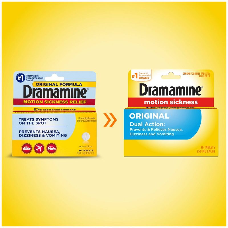 Dramamine Original Motion Sickness Relief Tablets - 36ct