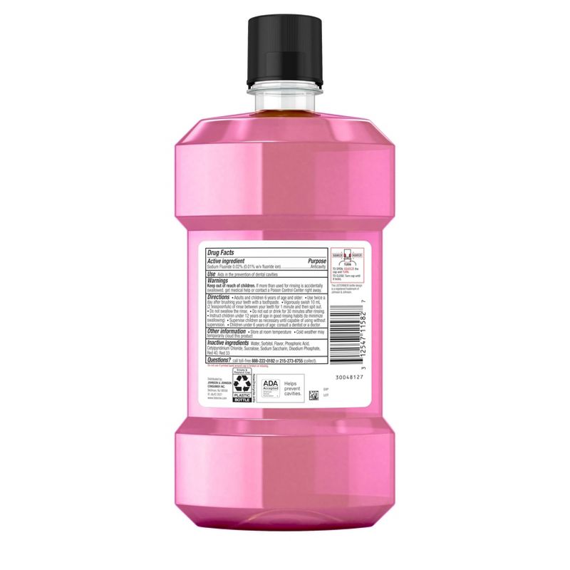 Listerine Smart Rinse Mouthwash Pink Lemonade - 16.9 fl oz