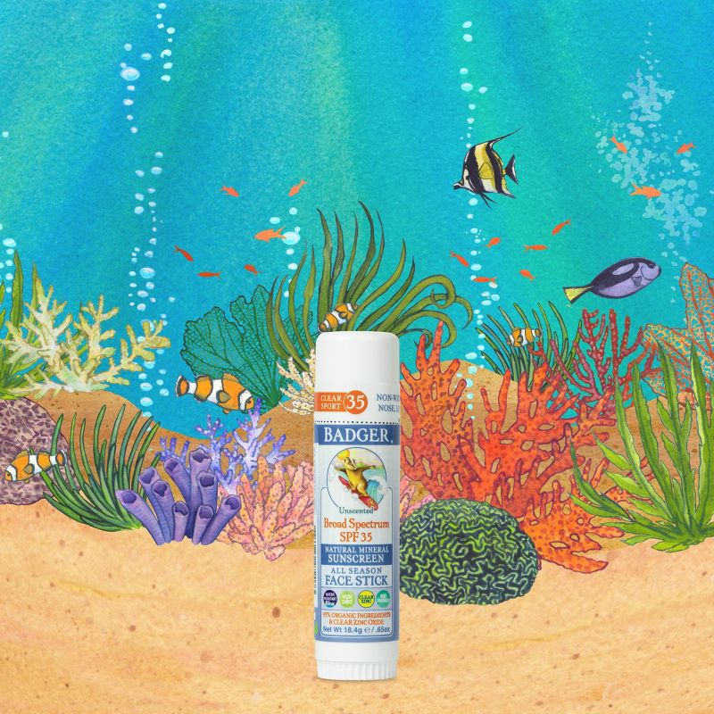 Badger Sport Mineral Sunscreen Face Stick - SPF 35 - 0.65oz