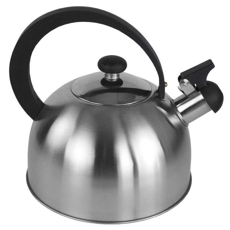 Home Basics 85 oz. Stainless Steel Tea Kettle, Silver