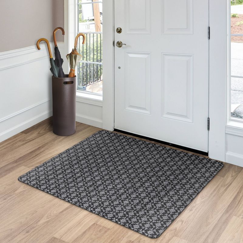 3'x4' Two-Tone Textile Mat Gray - Multy Home