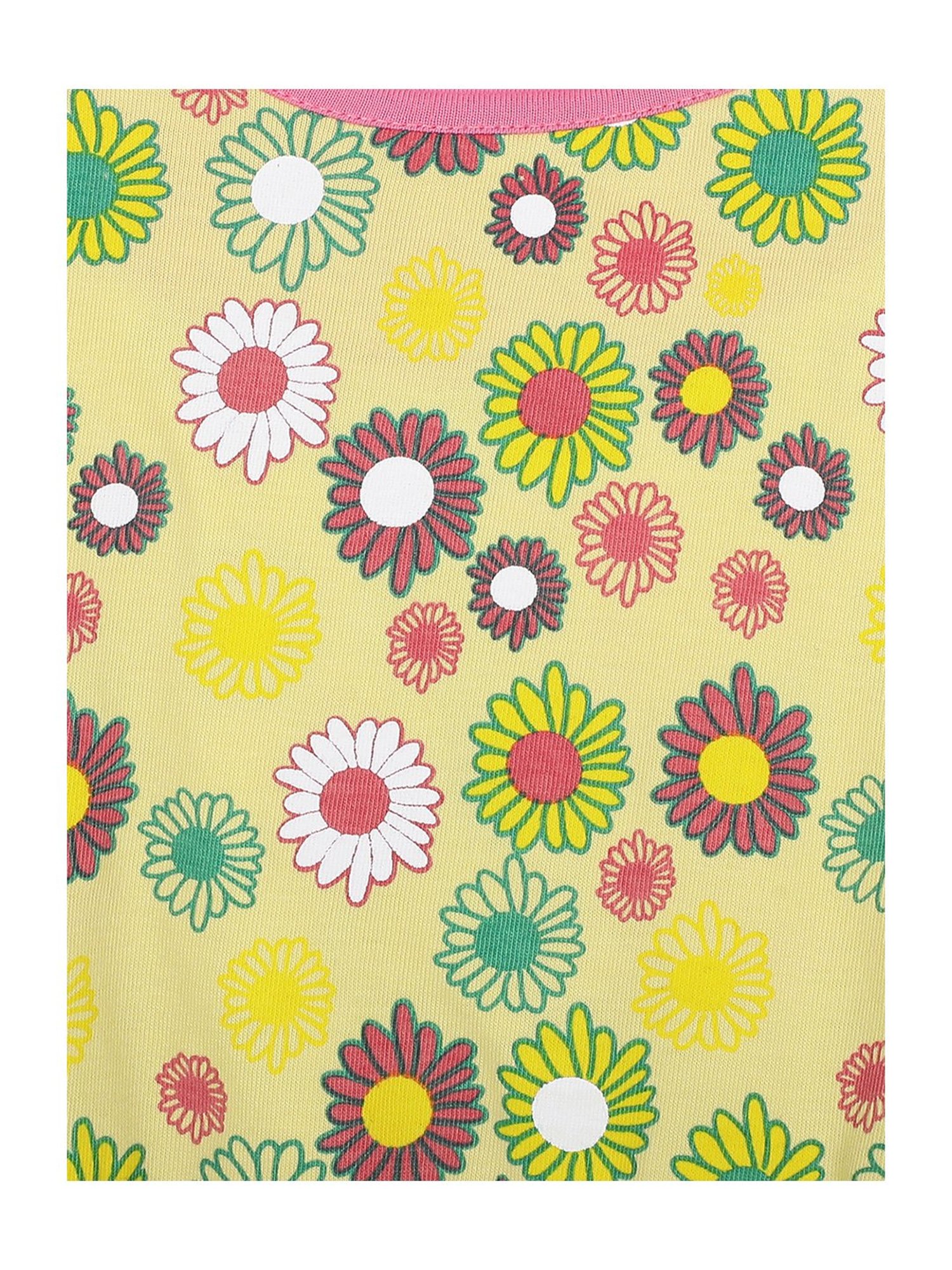 Elle Kids Yellow Printed Dress