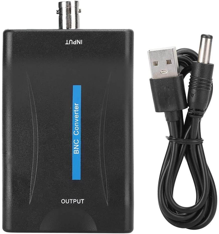 SOONHUA BNC to HDMI Video Converter with Audio Jack BNC Adapter for Cameras DVRs Supports 720P/1080P Output