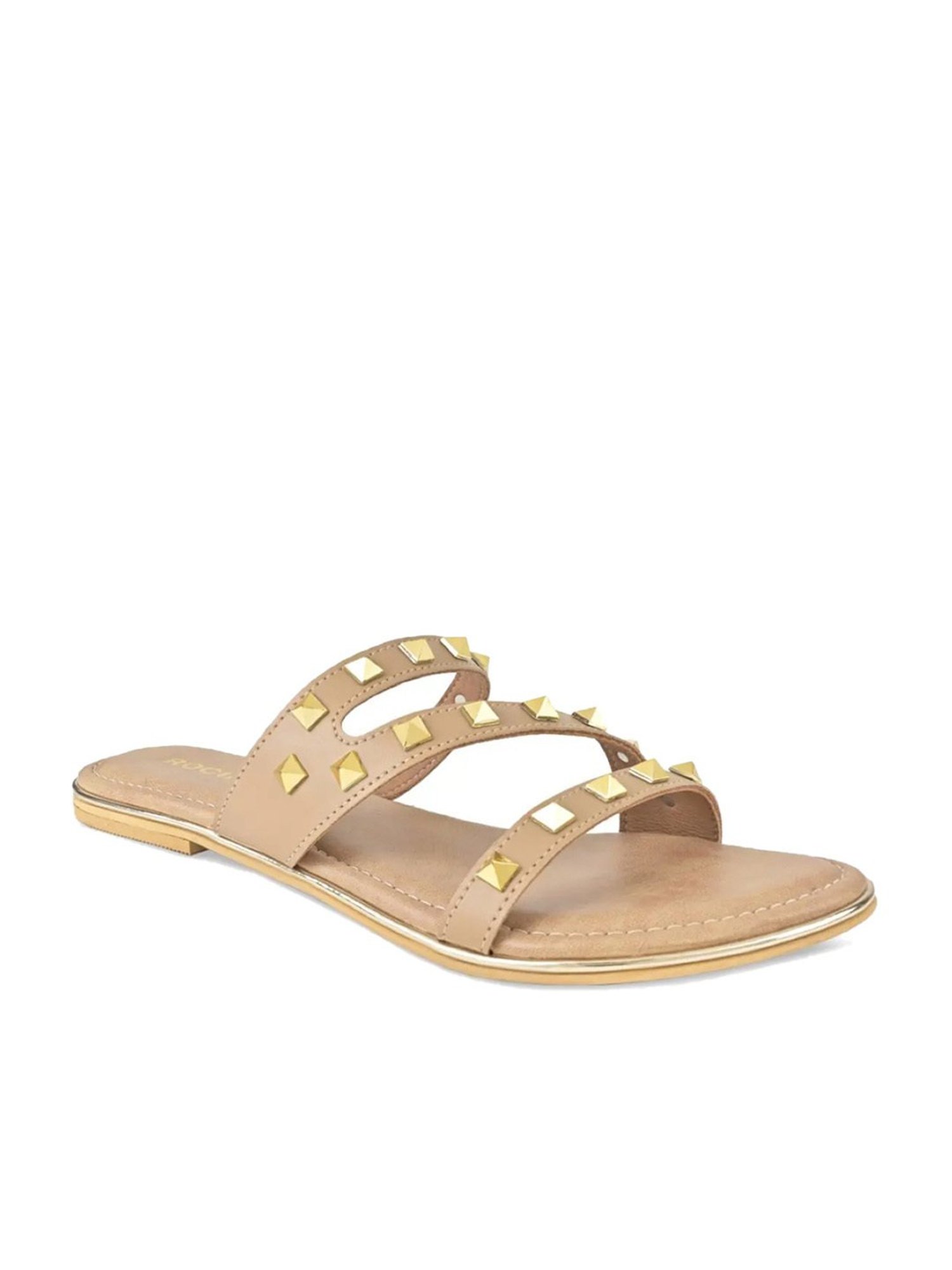 Rocia by Regal Women's Beige Casual Sandals