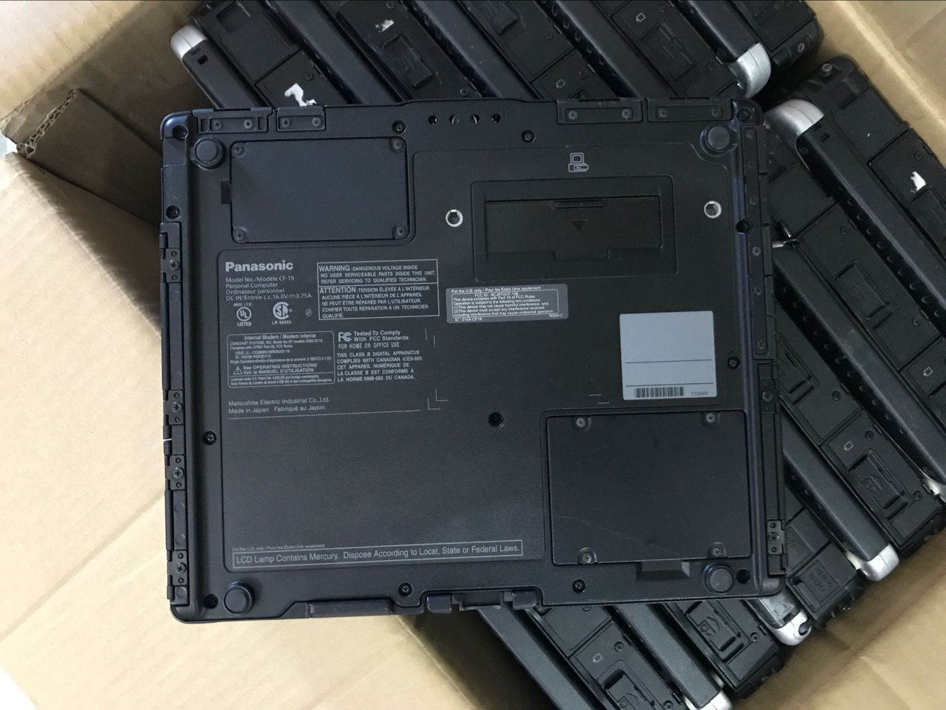 Panasonic laptop CF-19 fully rugged CPU i5/U540/MK4 memory 4G/DDR3 HDD 1TB 10 inch LED screen 1024*768 hand touch rotating Windows 7/XP