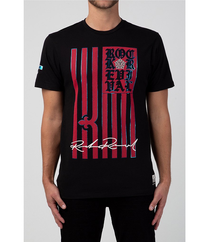 Rock Revival Flag Graphic Short-Sleeve T-Shirt
