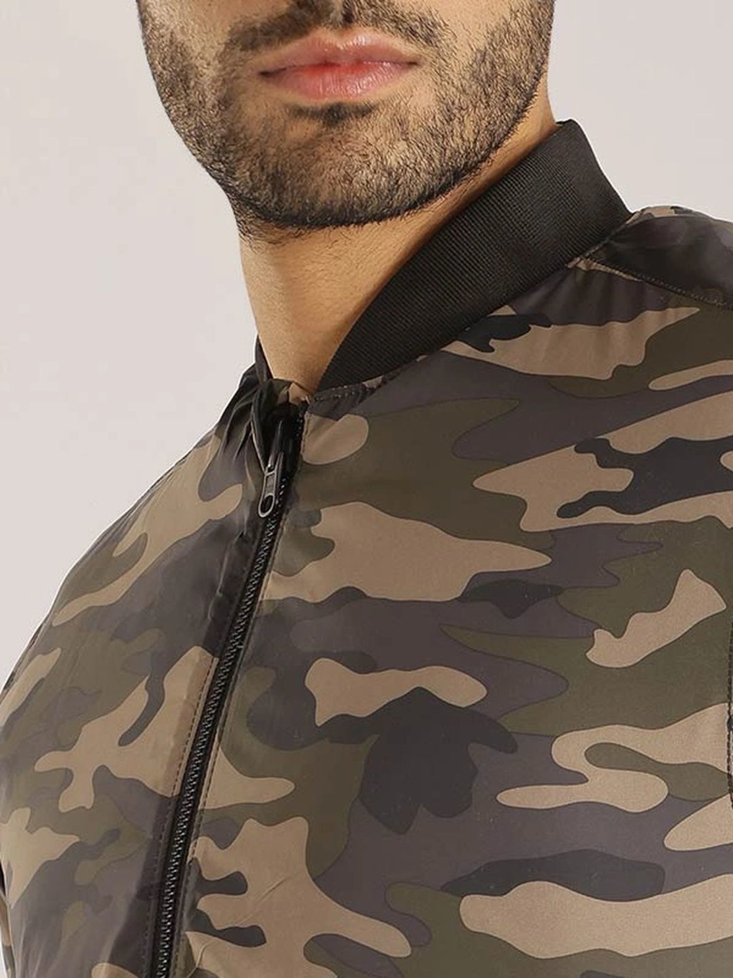 Indian Terrain Multicolor Regular Fit Printed Reversible Jacket