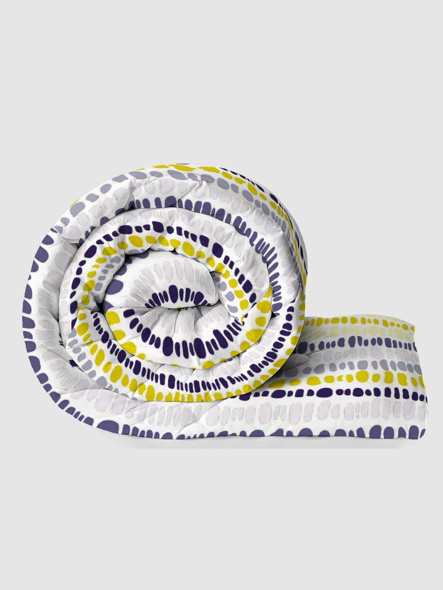 Layers Roma Stripes Yellow 120 TC Cotton King Bedding Set