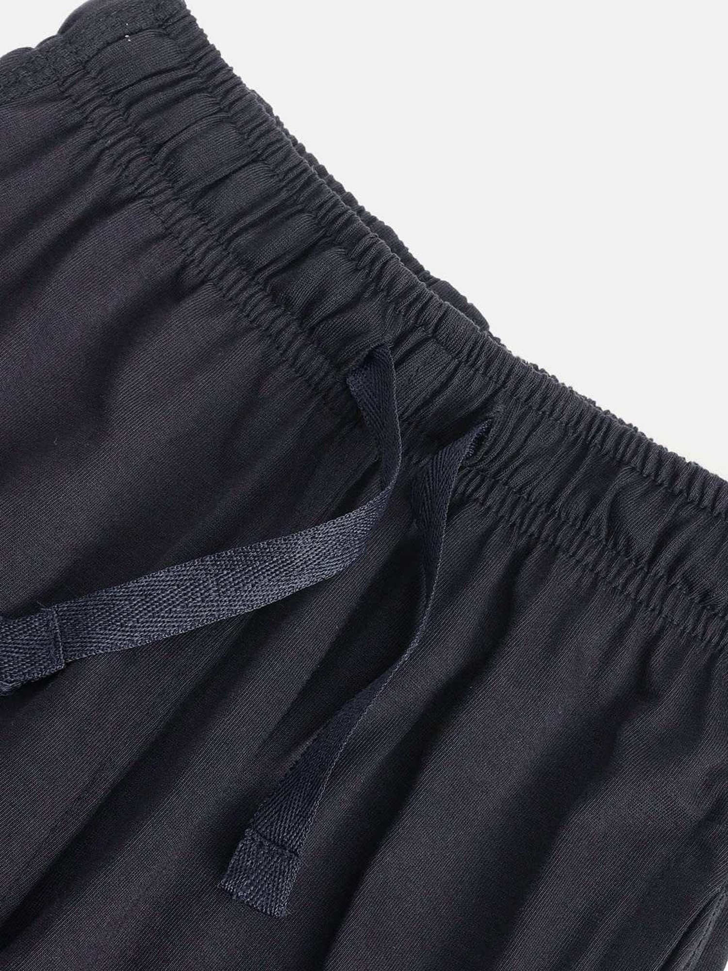 Sweet Dreams Kids Mustard & Black Cotton Striped T-Shirt Set