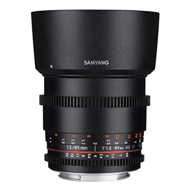 Samyang SYDS85M-C VDSLR II 85mm T1.5 Cine Lens for Canon EF Cameras