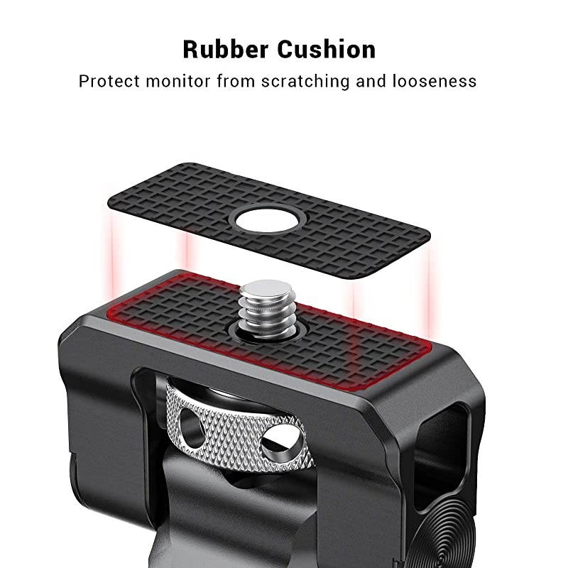 Field Monitor Holder Mount with Cold Shoe for 5 inch and 7 inch Monitor Swivel and Tilt BSE2346