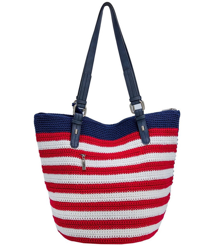 The Sak Silverwood Crochet Gen Shopper Tote Bag