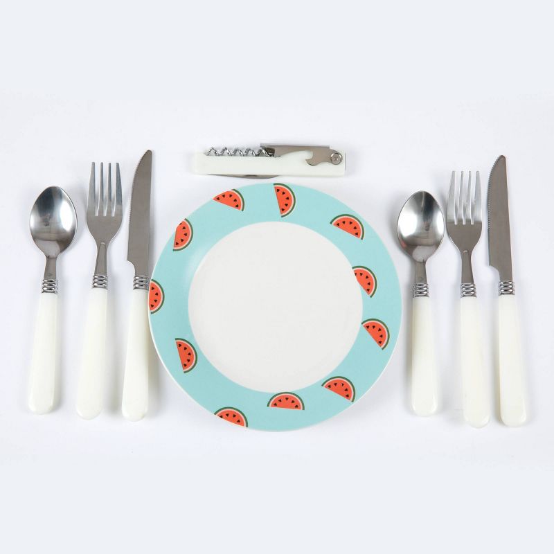 Northlight 15.5" Hand Woven Willow 2-Person Picnic Basket and Accessory Set - Brown