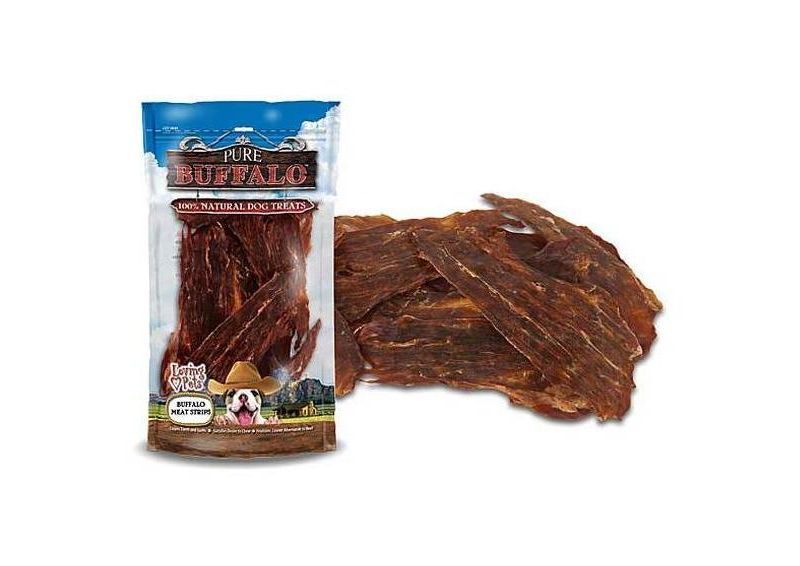 Loving Pets Pure Buffalo Jerky Strips (3.5 oz Pack)
