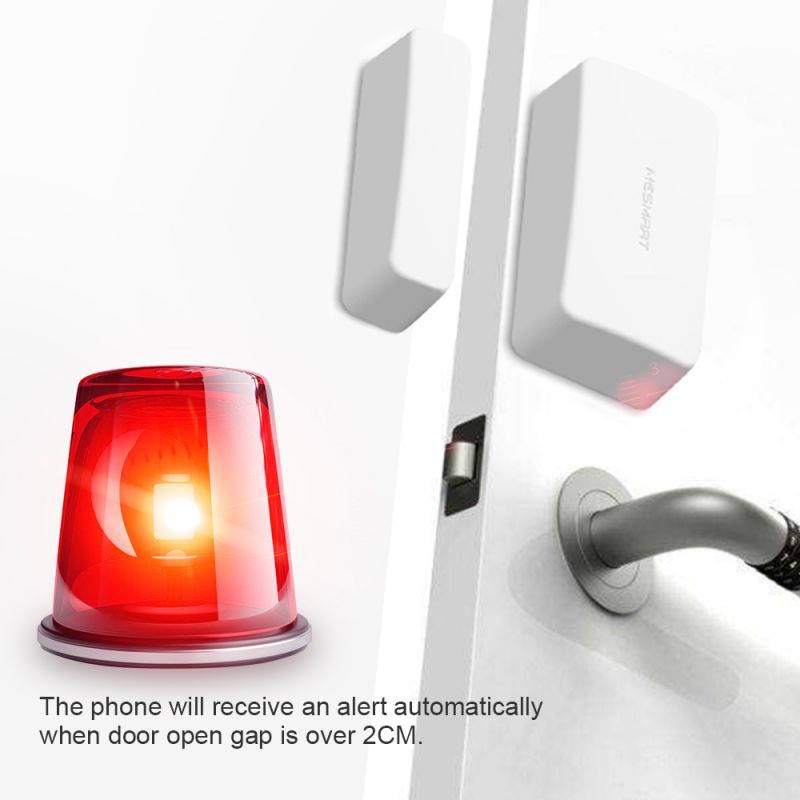 MESMART Smart Wi-Fi Entry Sensor Door Window Open/Closed Contact Sensor Real-time App Notification for Home Security Garage Office Burglar Alert No Hub Required &hellip;