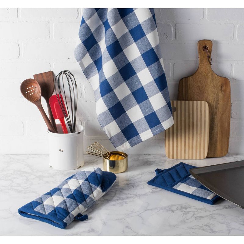 Cotton Chambray Oven Mitt Blue - Project 62™
