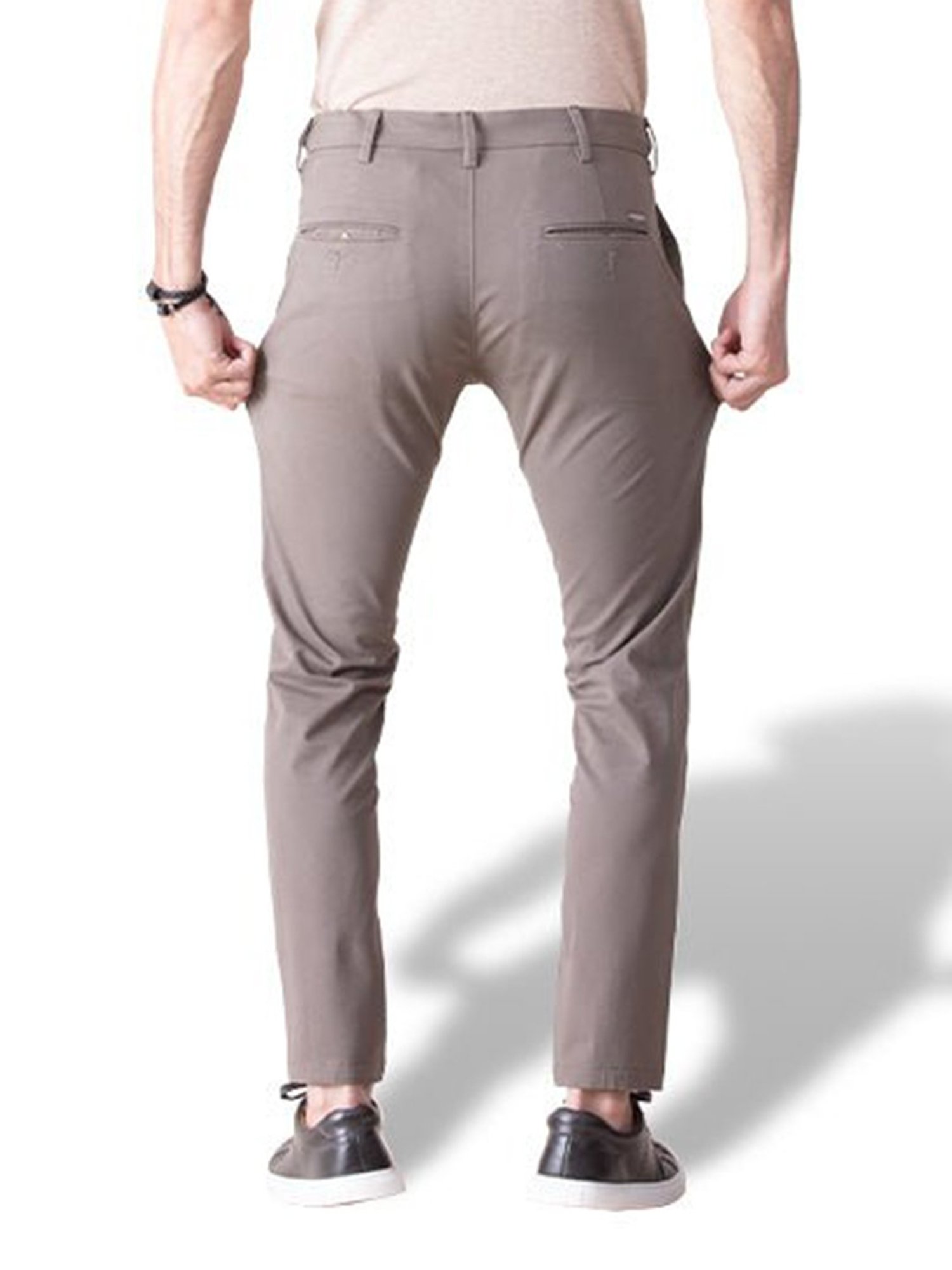 MinusOne Brown Regular Fit Chinos