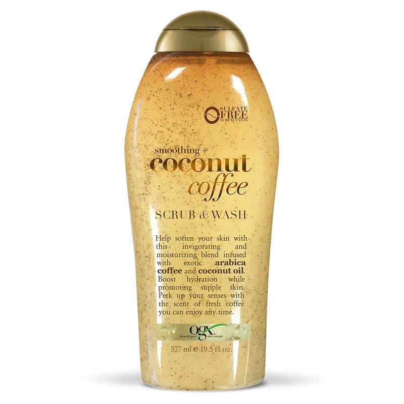 OGX Coconut Coffee Scrub Body Wash - 19.5 fl oz