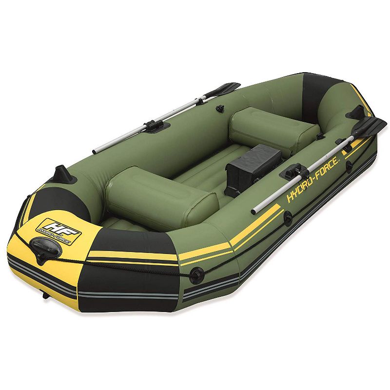 Intex Explorer 200 Inflatable 2 Person River Boat Raft Set with 2 Oars & Pump