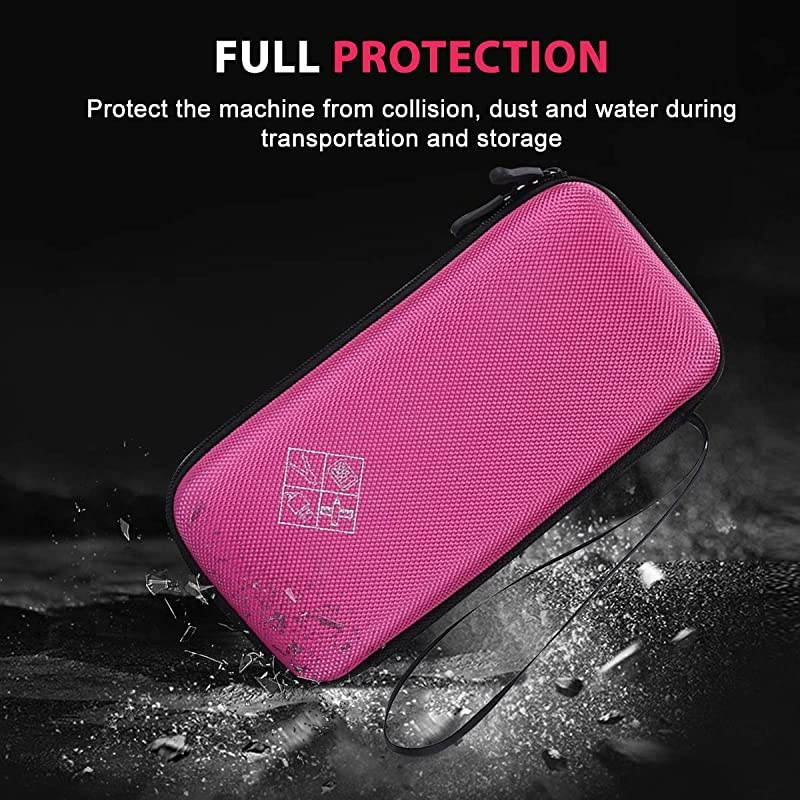 Hard EVA Shockproof Carry Case Bag Pouch for Texas Instruments TI-84 Plus CE/Color TI-83 Plus,TI-89 Titanium, HP 50G Graphing, Scientific Financial Calculators (Pink)