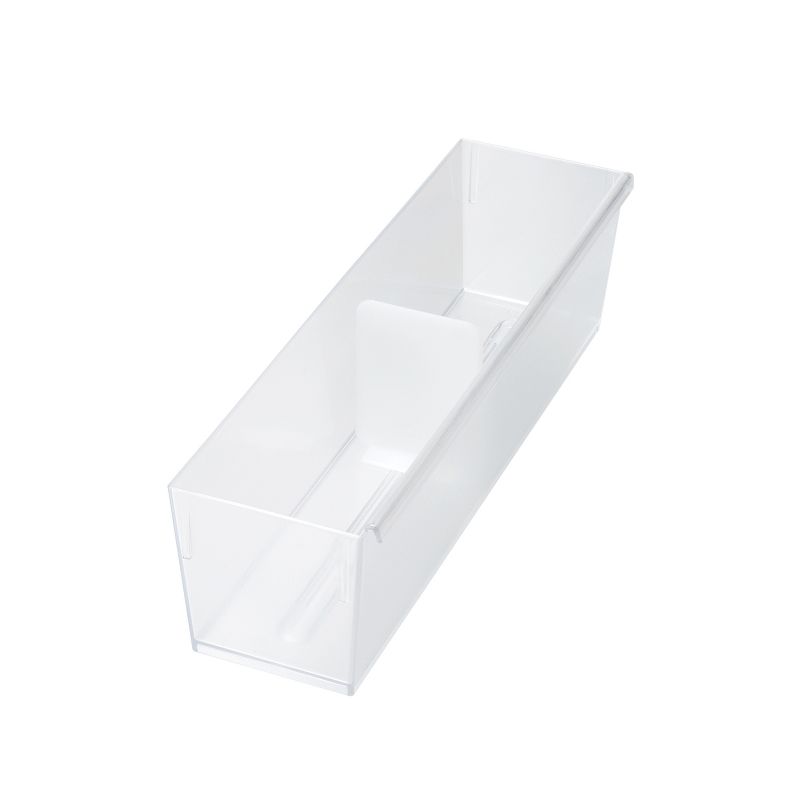 Like-It CS-P10 Compact Dresser Drawer Closet Storage Organizer Divider for Socks and Clothing, Clear (6 Pack)