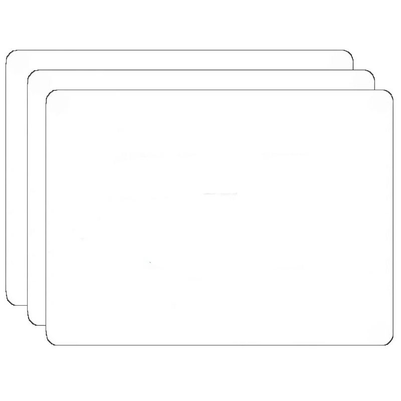 3pk 9" x 12" Magnetic Dry Erase Boards 2-Sided Blank - Flipside