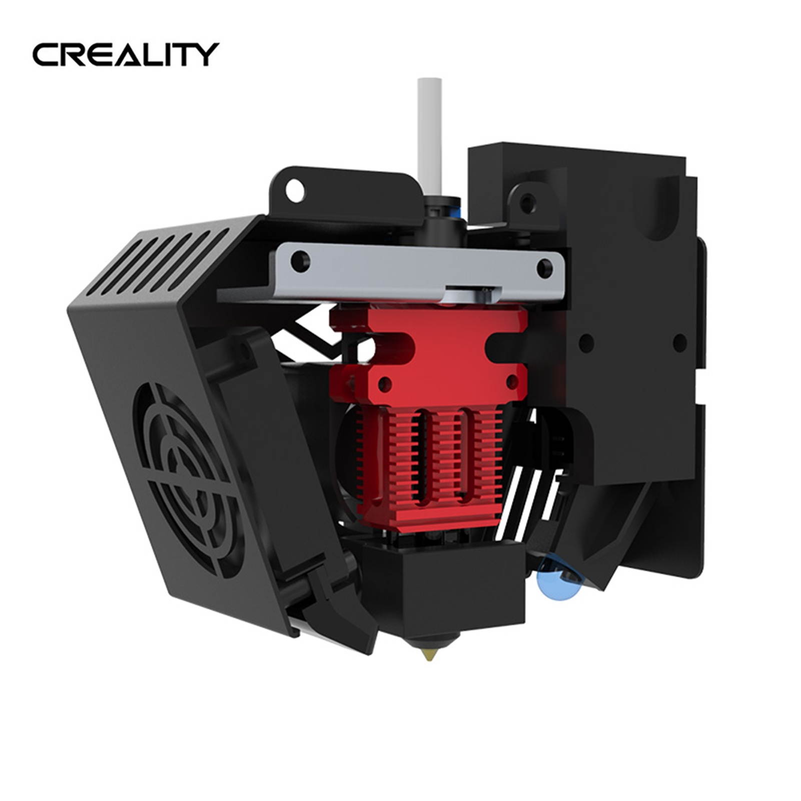 Original Creality Assembled Full Extruder Hotend Kit with Heating/Cooling/Leveling System 0.4mm Nozzle Aluminum Heating Block 100K Ohm Thermistor 24V Compatible with Creality CR-6 SE 3D Printer