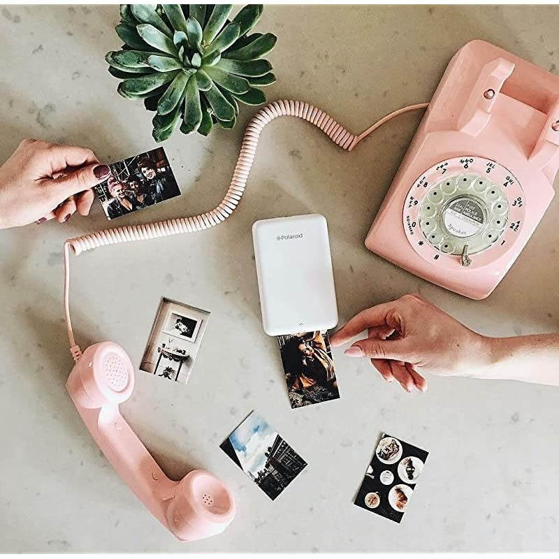 Polaroid ZIP Wireless Mobile Photo Mini Printer (White) Compatible w/ iOS & Android, NFC & Bluetooth Devices