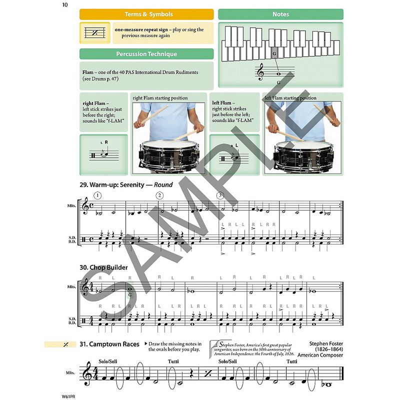 KJOS Tradition Of Excellence Book 1 for Percussion