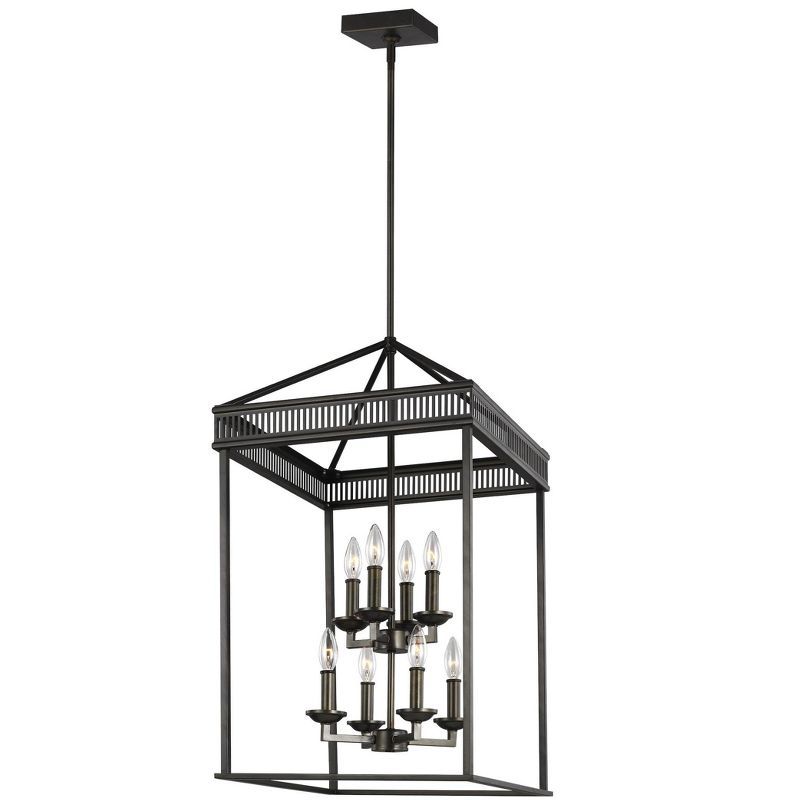 Generation Lighting Woodruff 8 light Antique Bronze Chandelier F3276/8ANBZ