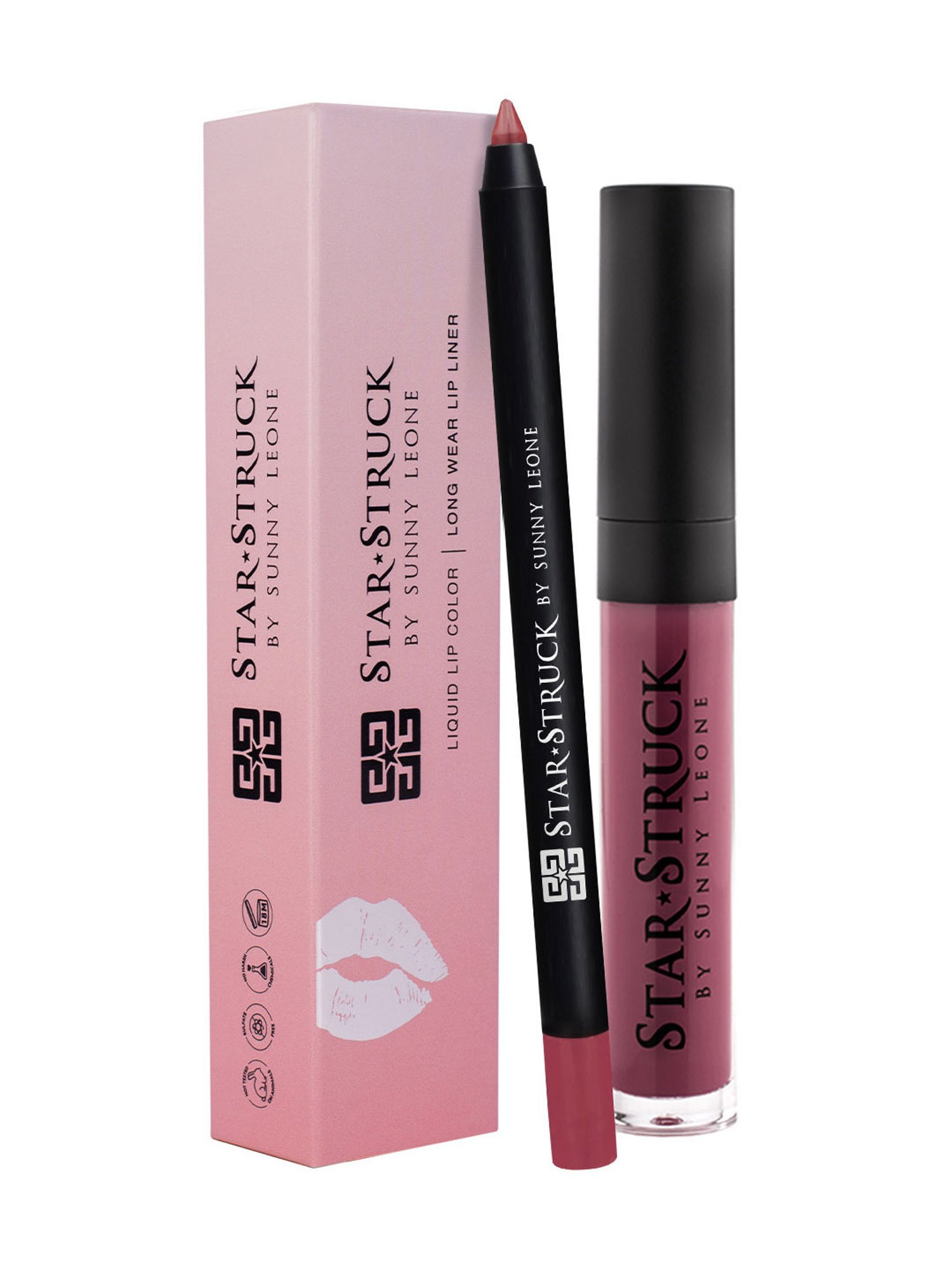 StarStruck By Sunny Leone Liquid Lip Color & Lip Liner Sugar Plum