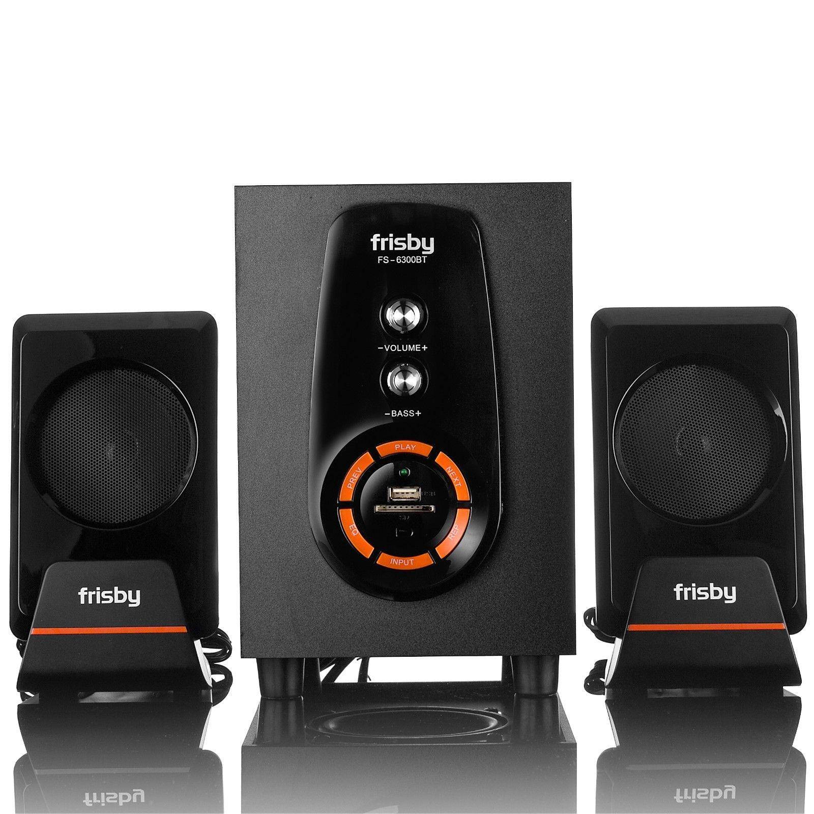 Frisby FS-6300BT Bluetooth Multimedia 2.1 CH Subwoofer Speaker System w/ Remote
