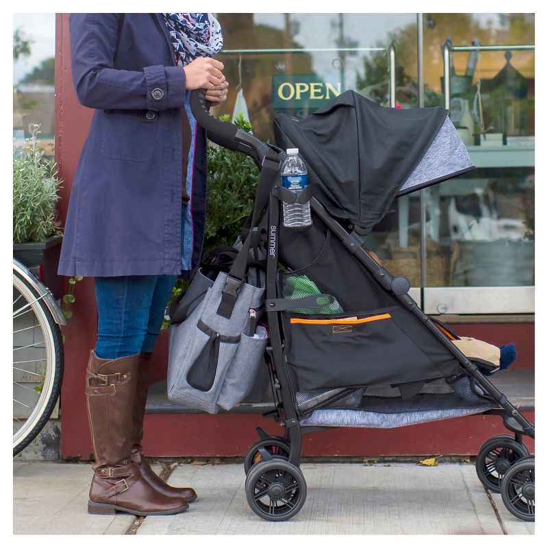 Summer Infant 3Dtote Convenience Stroller (Black/Gray)