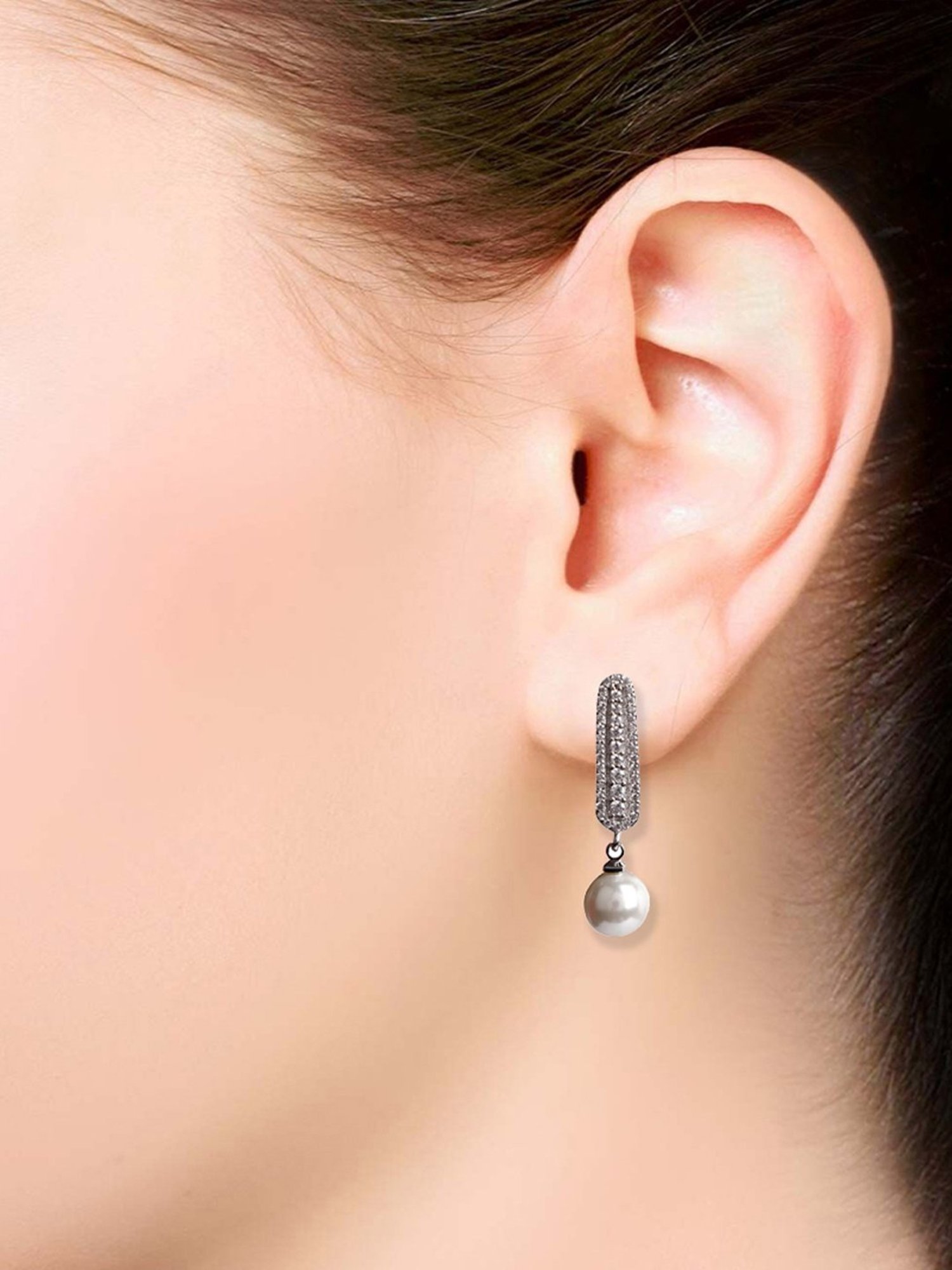 The Real Effect London 800 Silver Earrings for Women