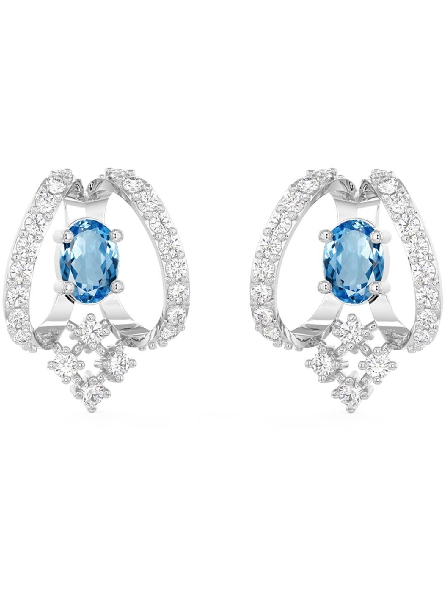 Clara 92.5 Sterling Silver Stella Earrings for Women