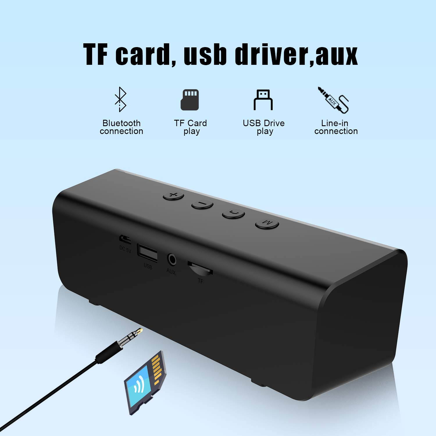 ZEALOT S31 Portable Bluetooth Speakers, Wireless Bluetooth Speaker with Loud Stereo Sound,Exceptional Bass Indoor/Outdoor 33 ft Bluetooth Range Built-in Mic,Perfect for Home, iPhone,Samsung(Red)