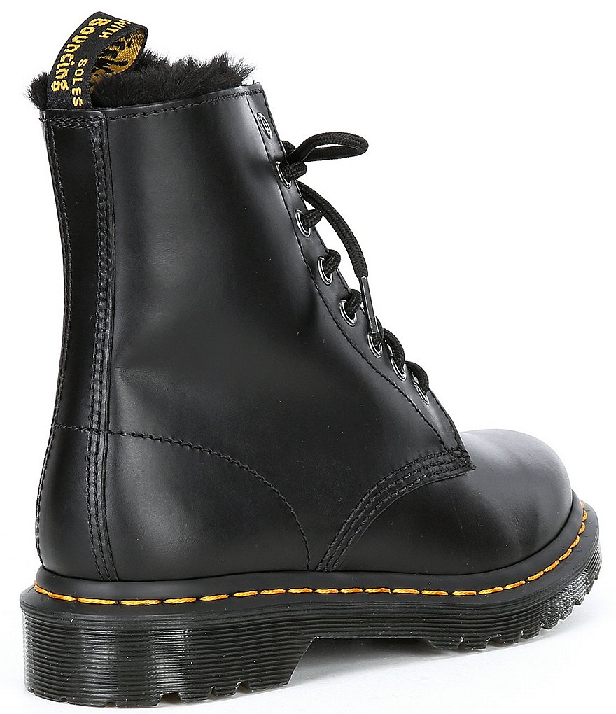 Dr. Martens Women's 1460 Serena Faux Fur Lined Combat Boots