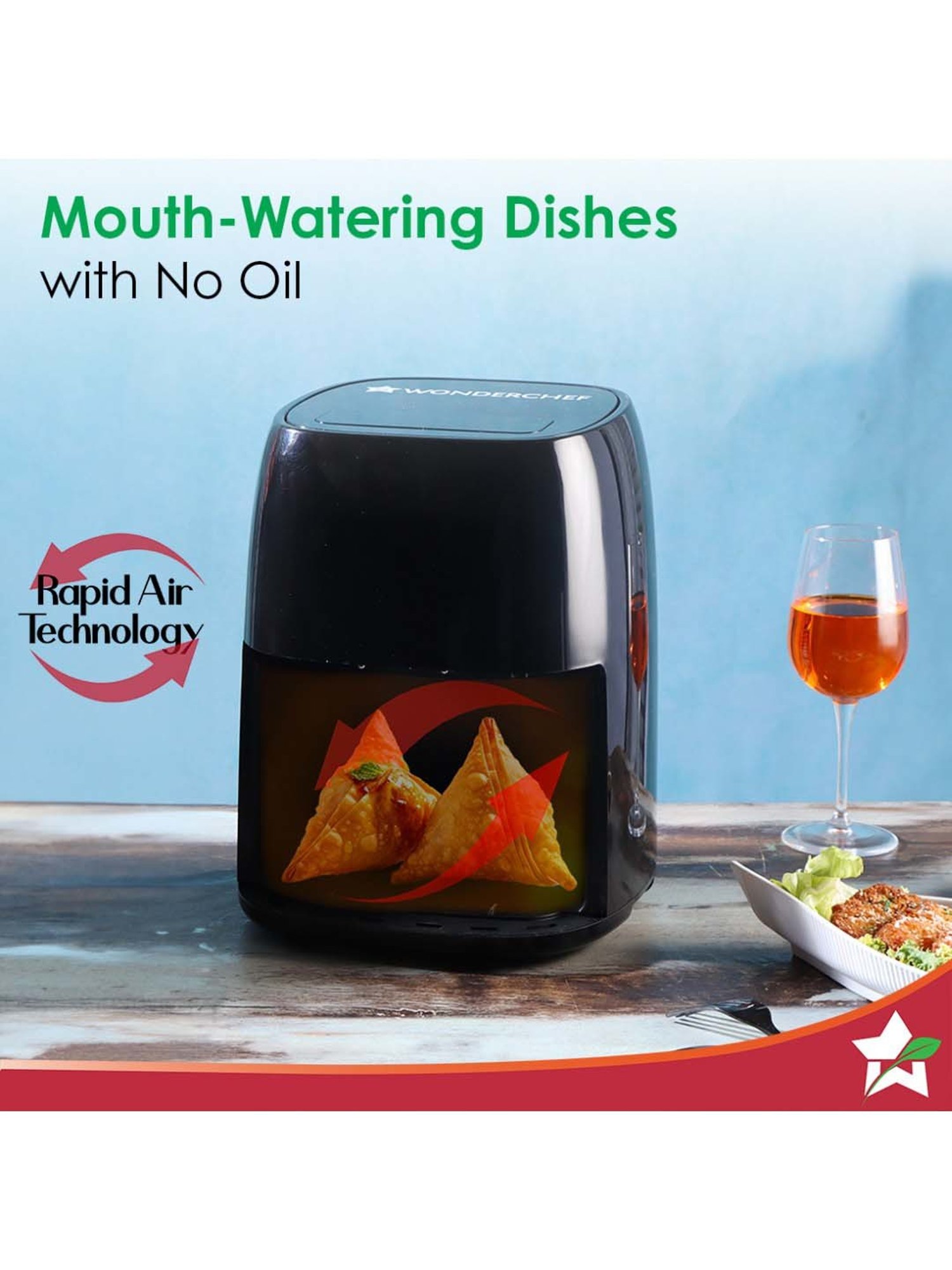 Prestige Nutrifry Black Plastic Electric Digital Touch Airfryer 4.5L