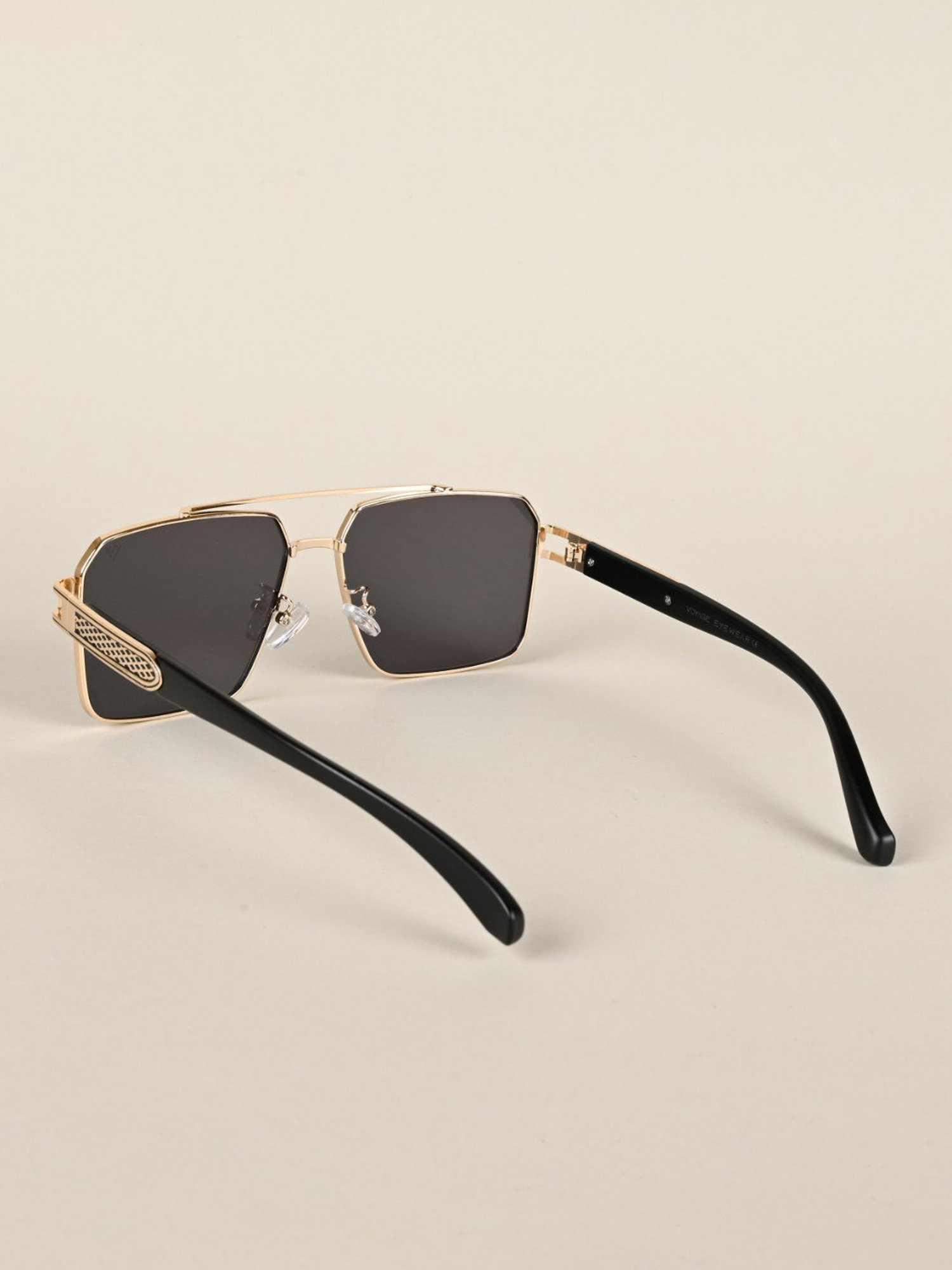 Voyage Black Wayfarer UV Protection Unisex Sunglasses