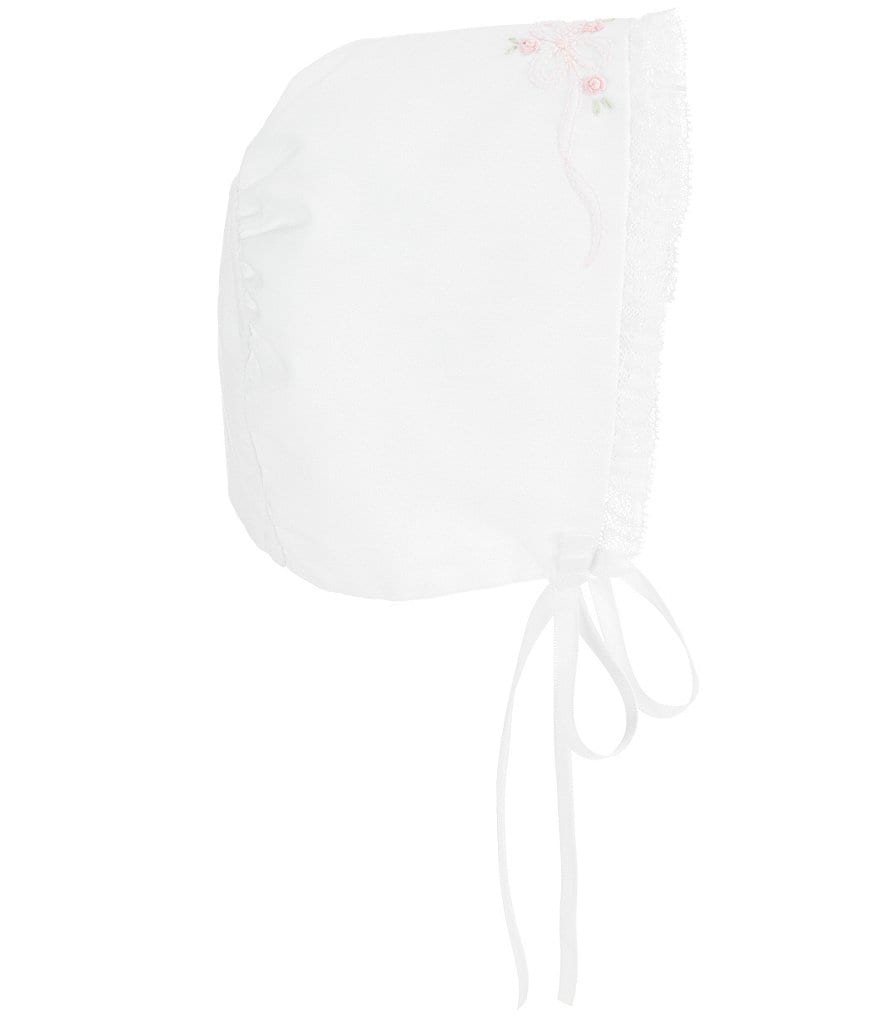Feltman Brothers Baby Girls Embroidered Bonnet