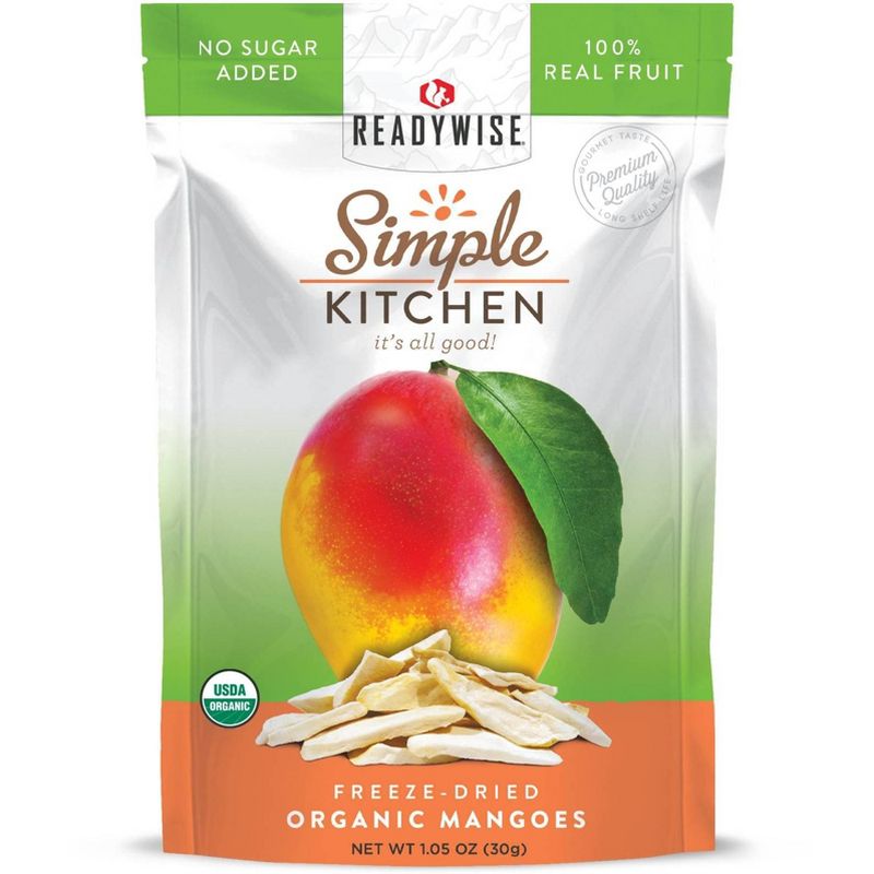 ReadyWise Simple Kitchen Organic Freeze Dried Mango - 6ct Case