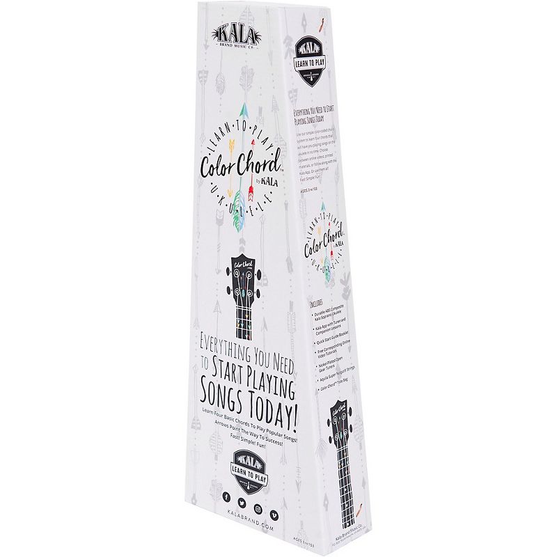 Kala Learn to Play Color Chord Ukulele Black