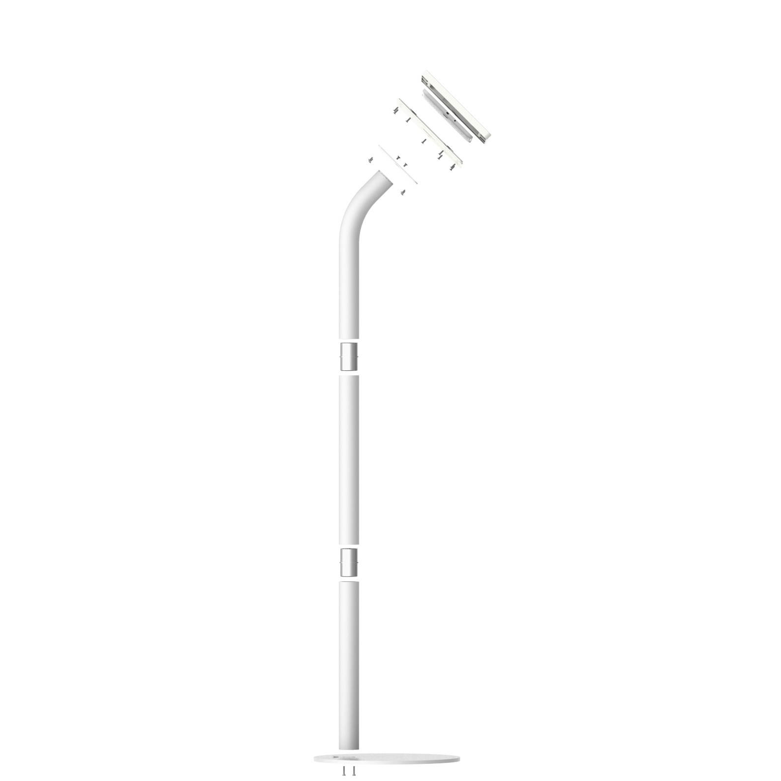 VidaMount White Enclosure and Floor Stand [Bundle] compatible with Samsung Galaxy Tab E 9.6