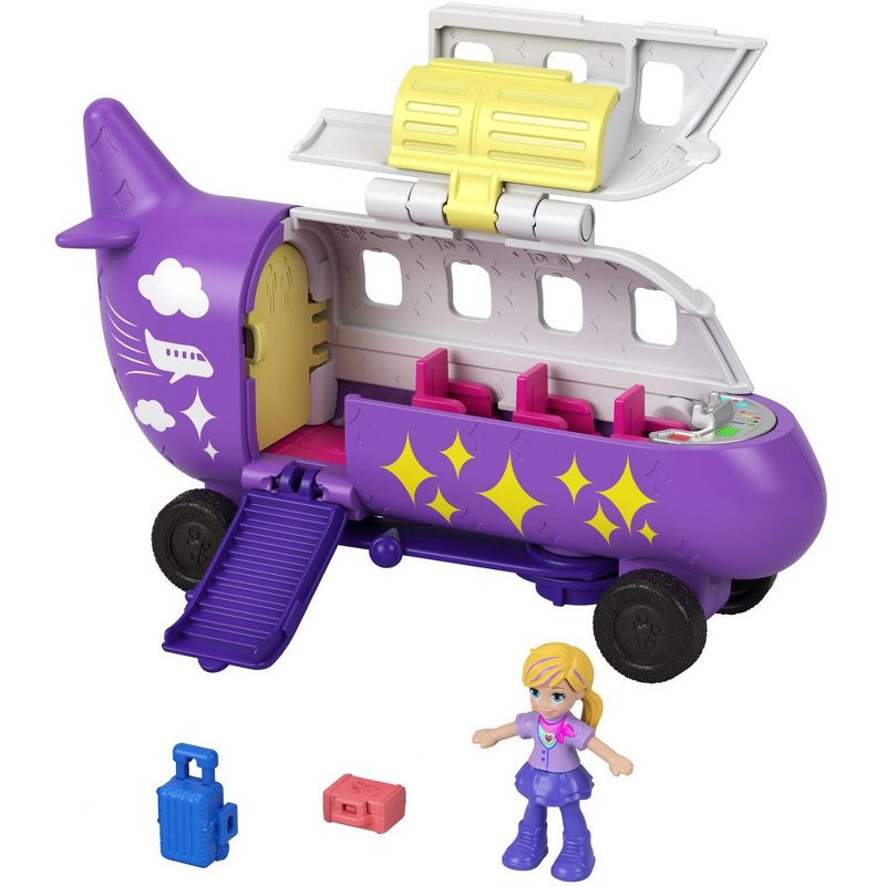 Polly Pocket Pollyville Airplane Vehicle Playset