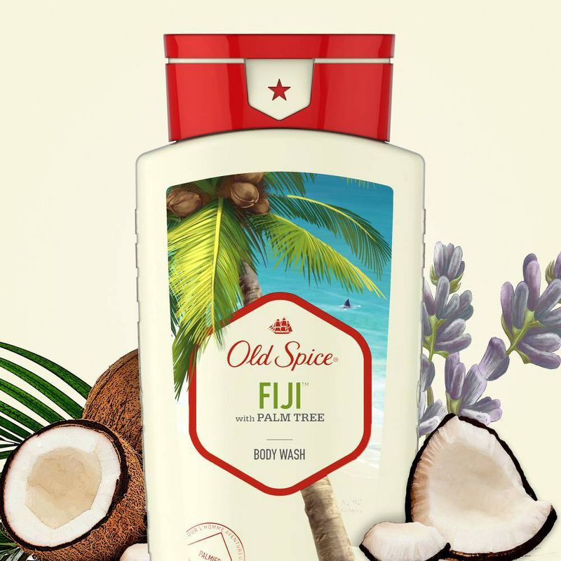 Old Spice Body Wash for Men Fiji with Palm Tree Scent Inspired by Nature - 16 fl oz