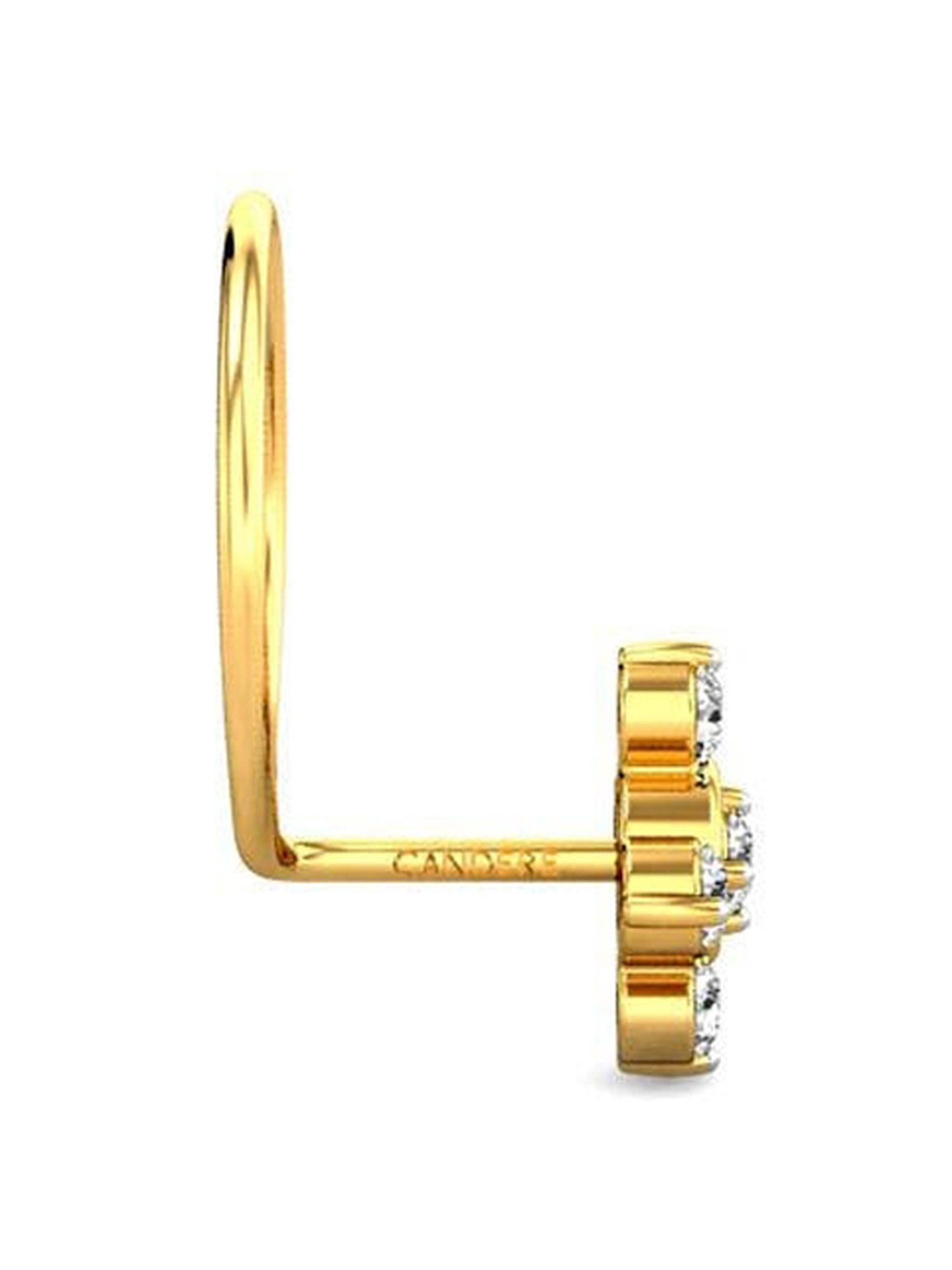 Malabar Gold and Diamonds 18 kt Gold & Diamond Nosepin